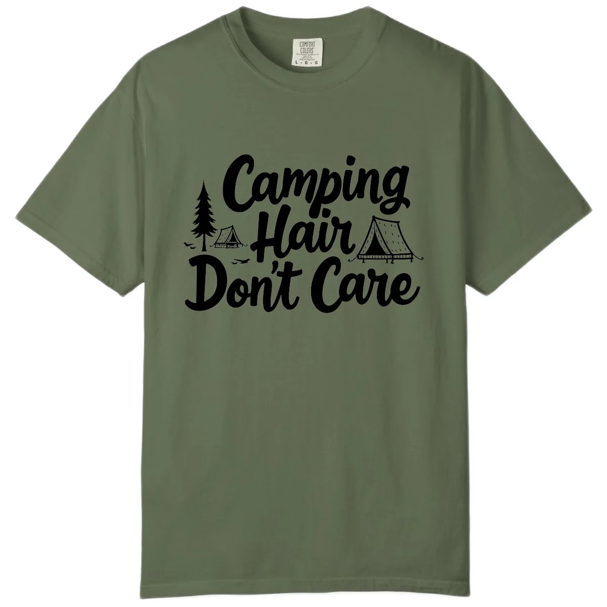 Camping Hair Don't Care Comfort Color in Sage