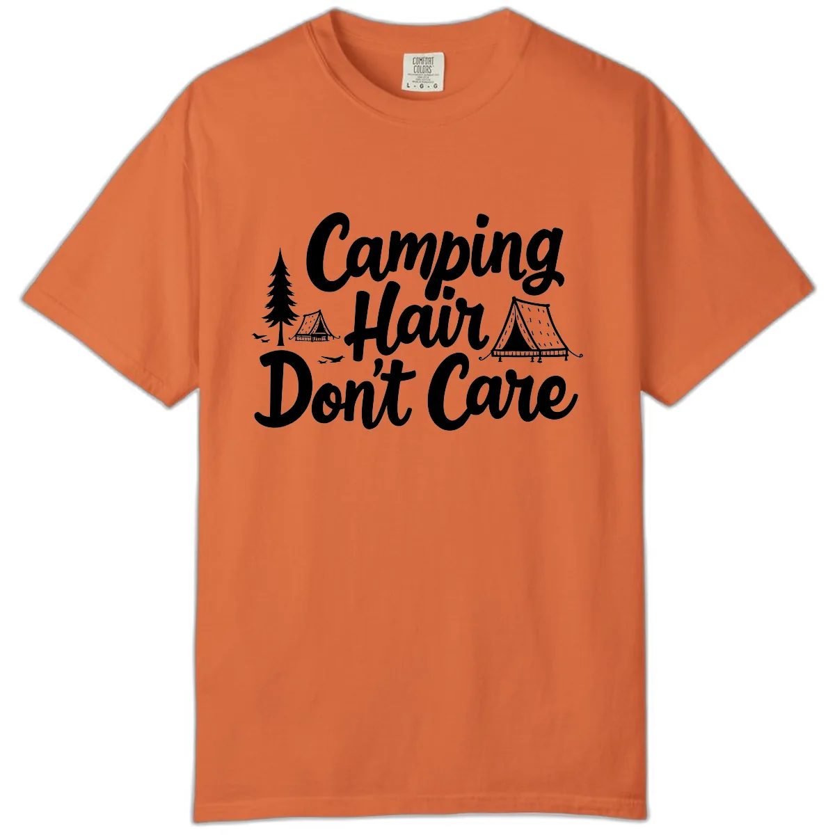 Camping Hair Don't Care Comfort Color in Burnt Orange
