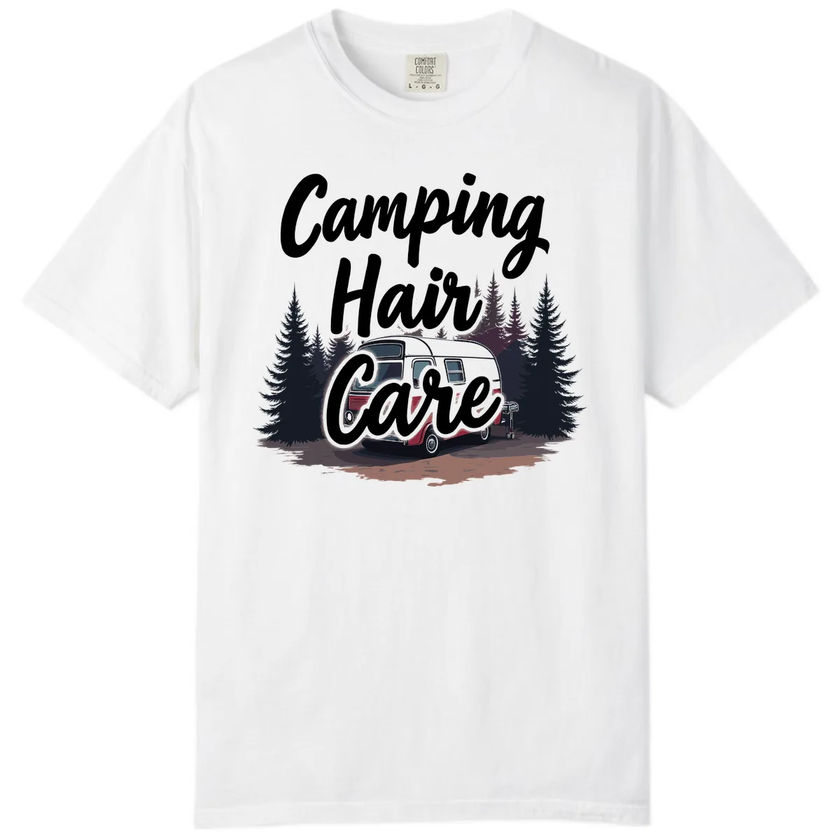 Camping Hair Care Retro Trailer Comfort Color in White