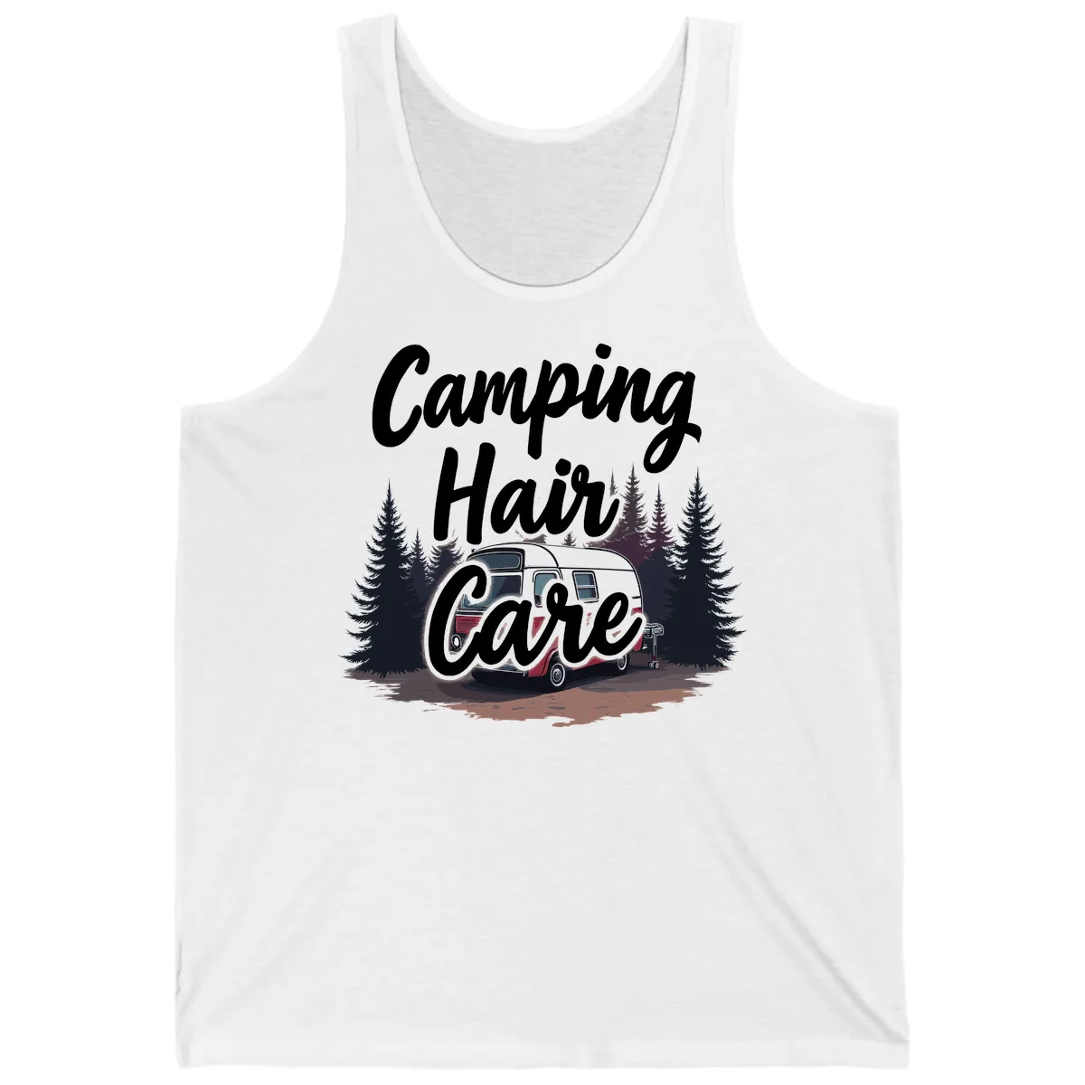 Camping Hair Care Retro Trailer Tank in White
