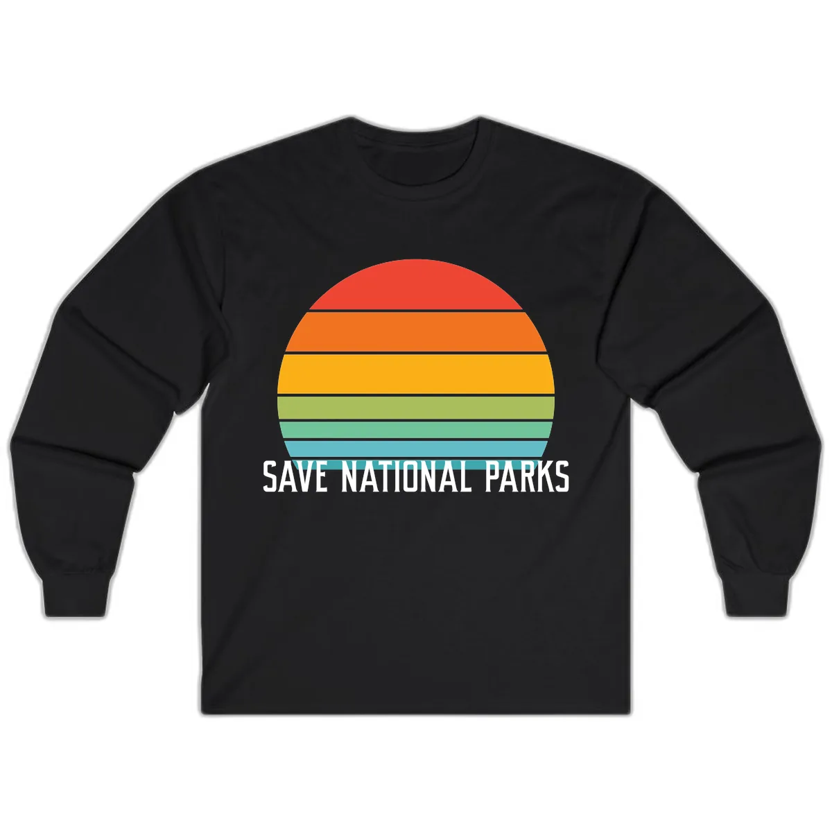 Save National Parks Sunset Layers Long Sleeve in Black