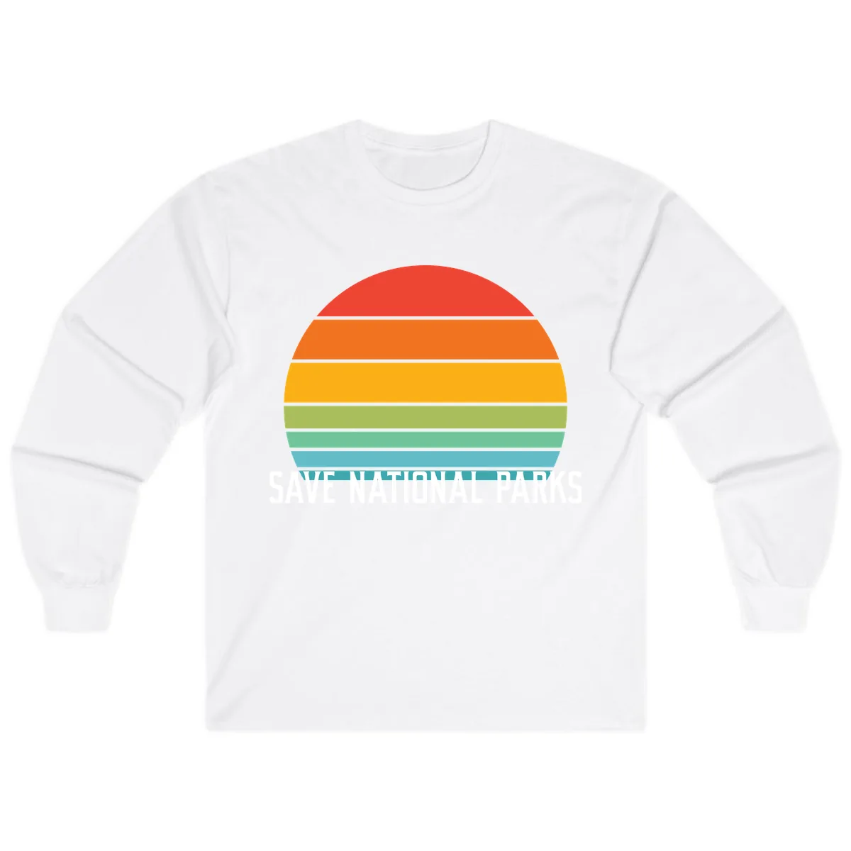 Save National Parks Sunset Layers Long Sleeve in White