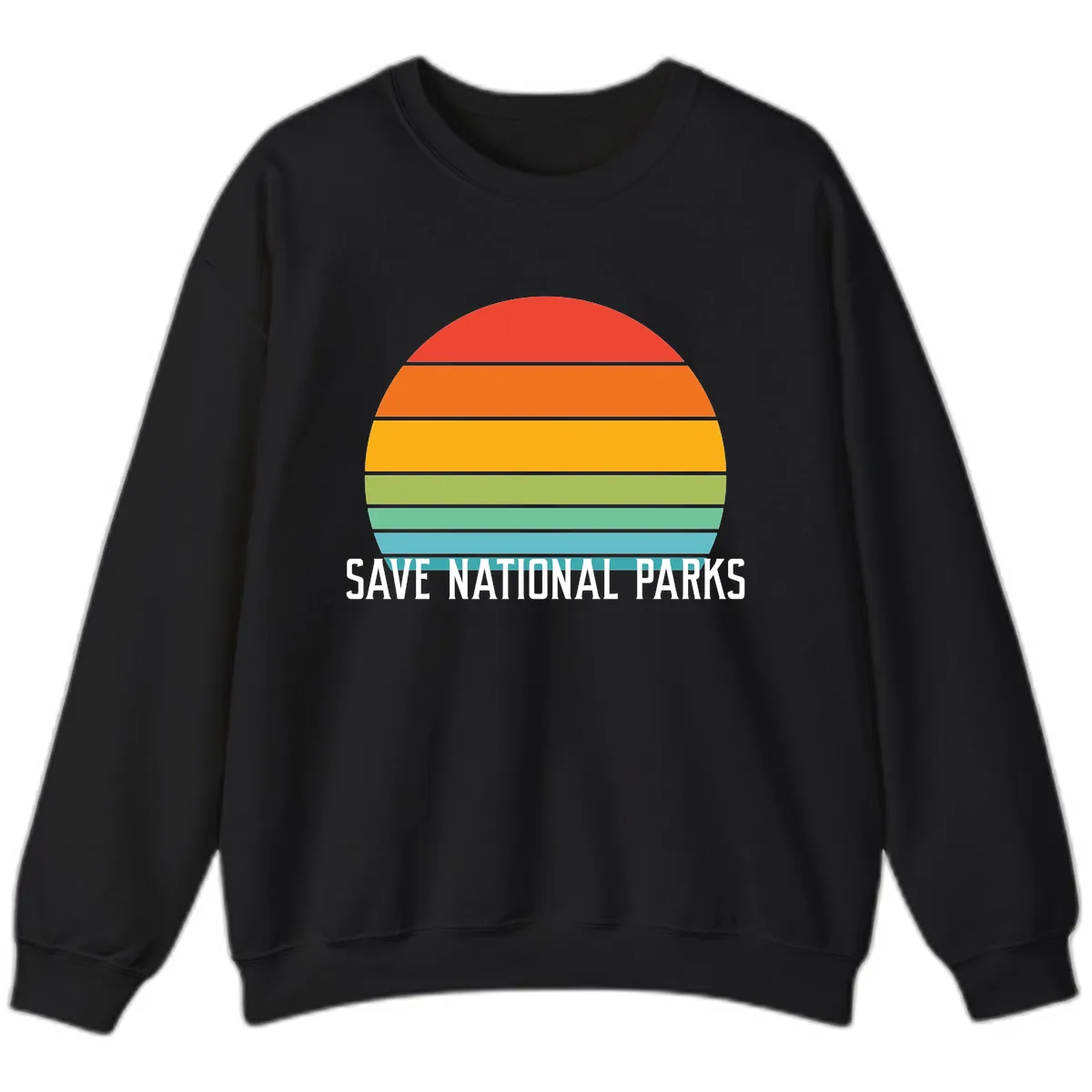 Save National Parks Sunset Layers Sweatshirt in Black