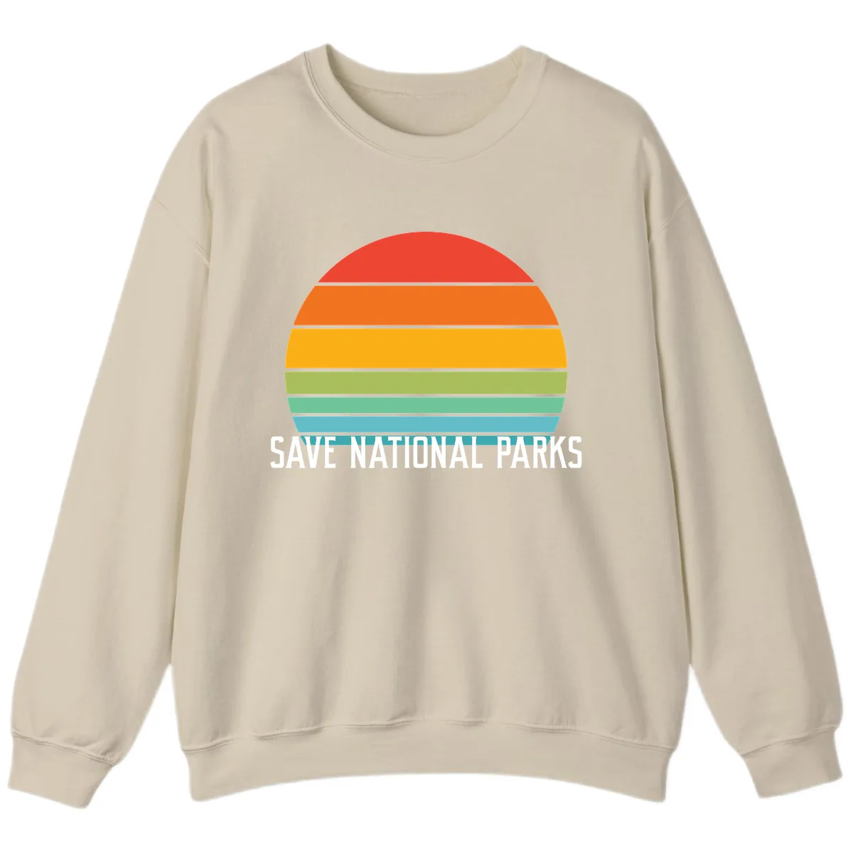 Save National Parks Sunset Layers Sweatshirt in Sand