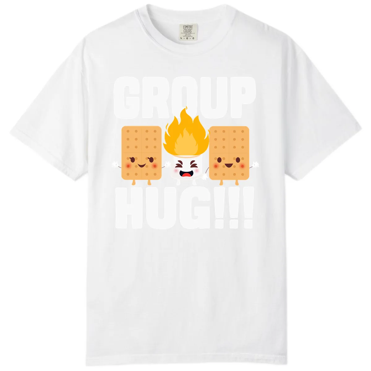 Group Hug S'mores Campfire Comfort Color in White