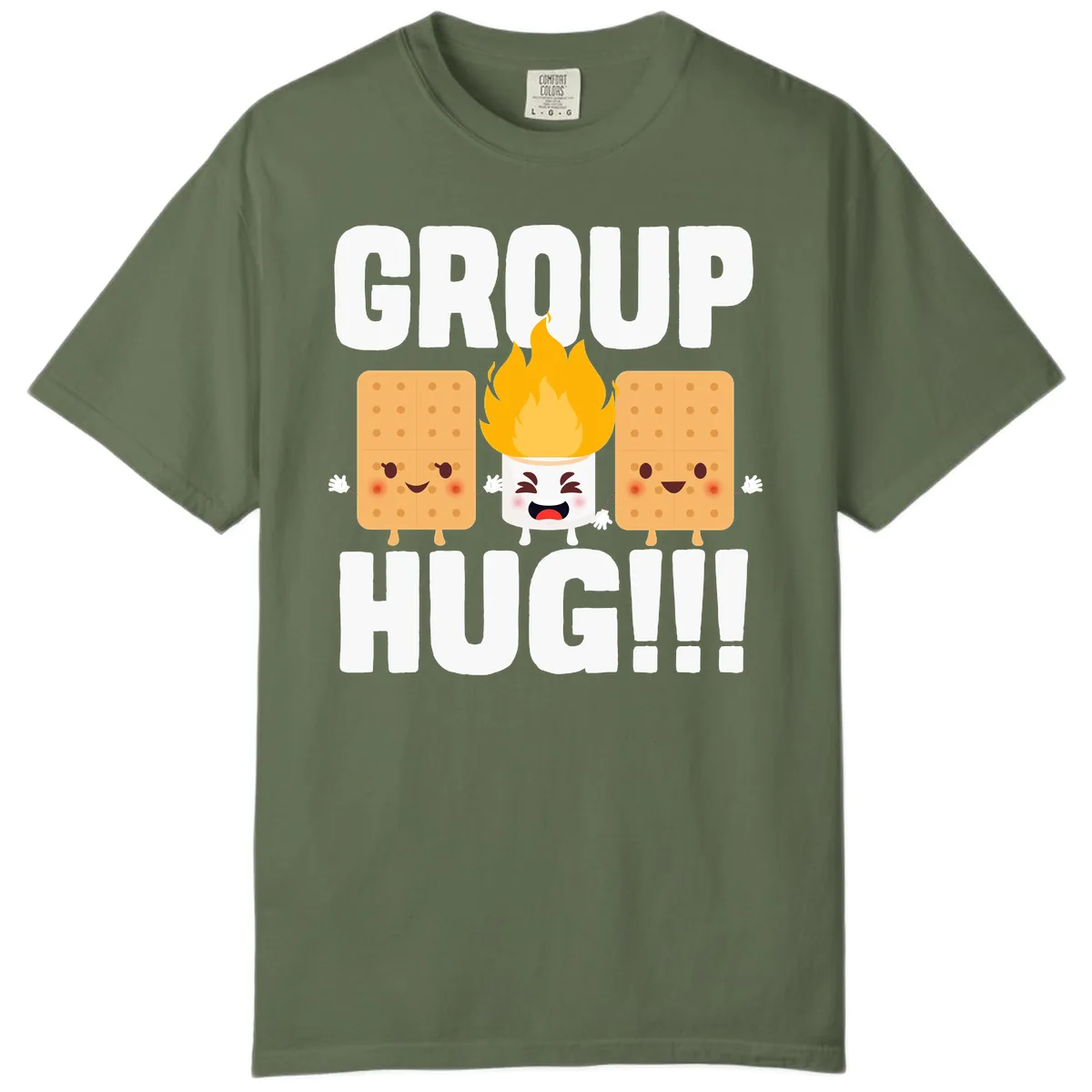 Group Hug S'mores Campfire Comfort Color in Sage
