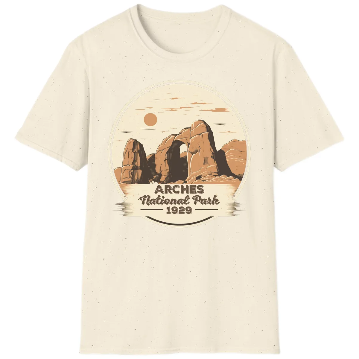 Arches National Park 1929 Badge T-Shirt in Natural