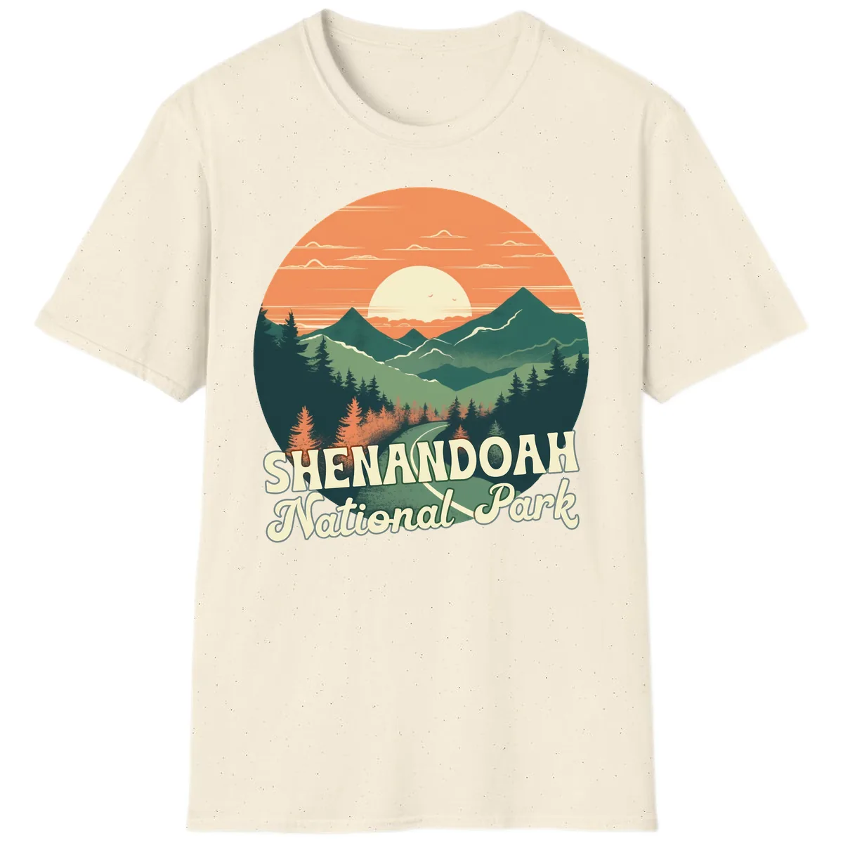 Shenandoah National Park Sunset T-Shirt in Natural