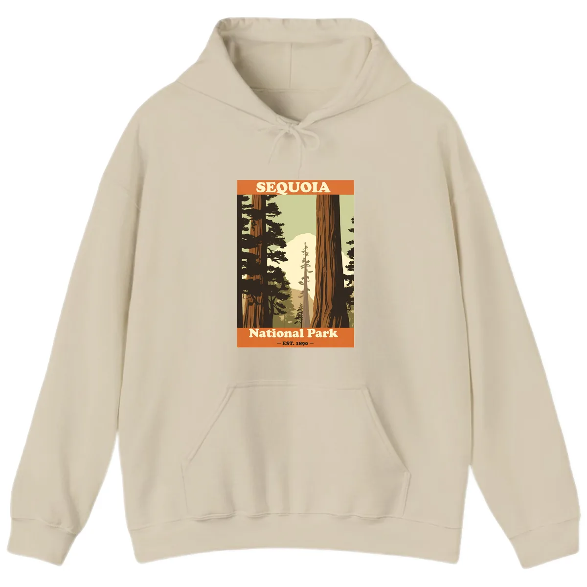 Sequoia National Park Forest Vista Hoodie in Sand