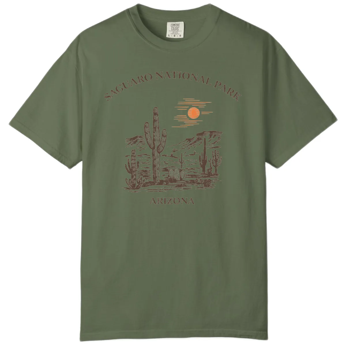 Saguaro National Park Arizona Desert Comfort Color in Sage