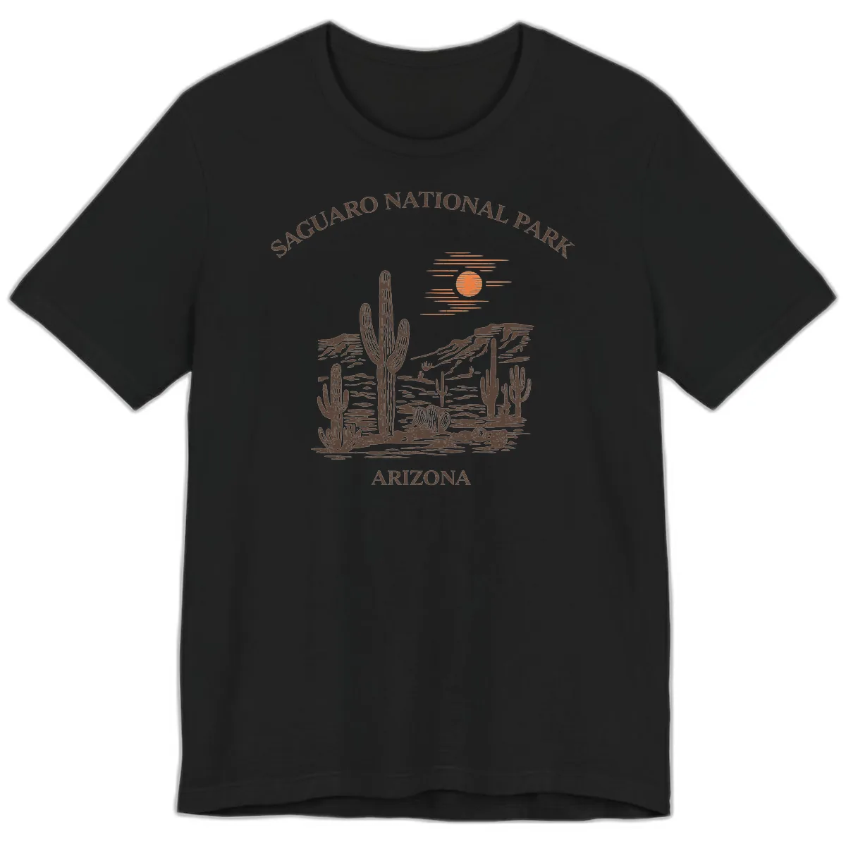 Saguaro National Park Arizona Desert Premium T-Shirt in Black