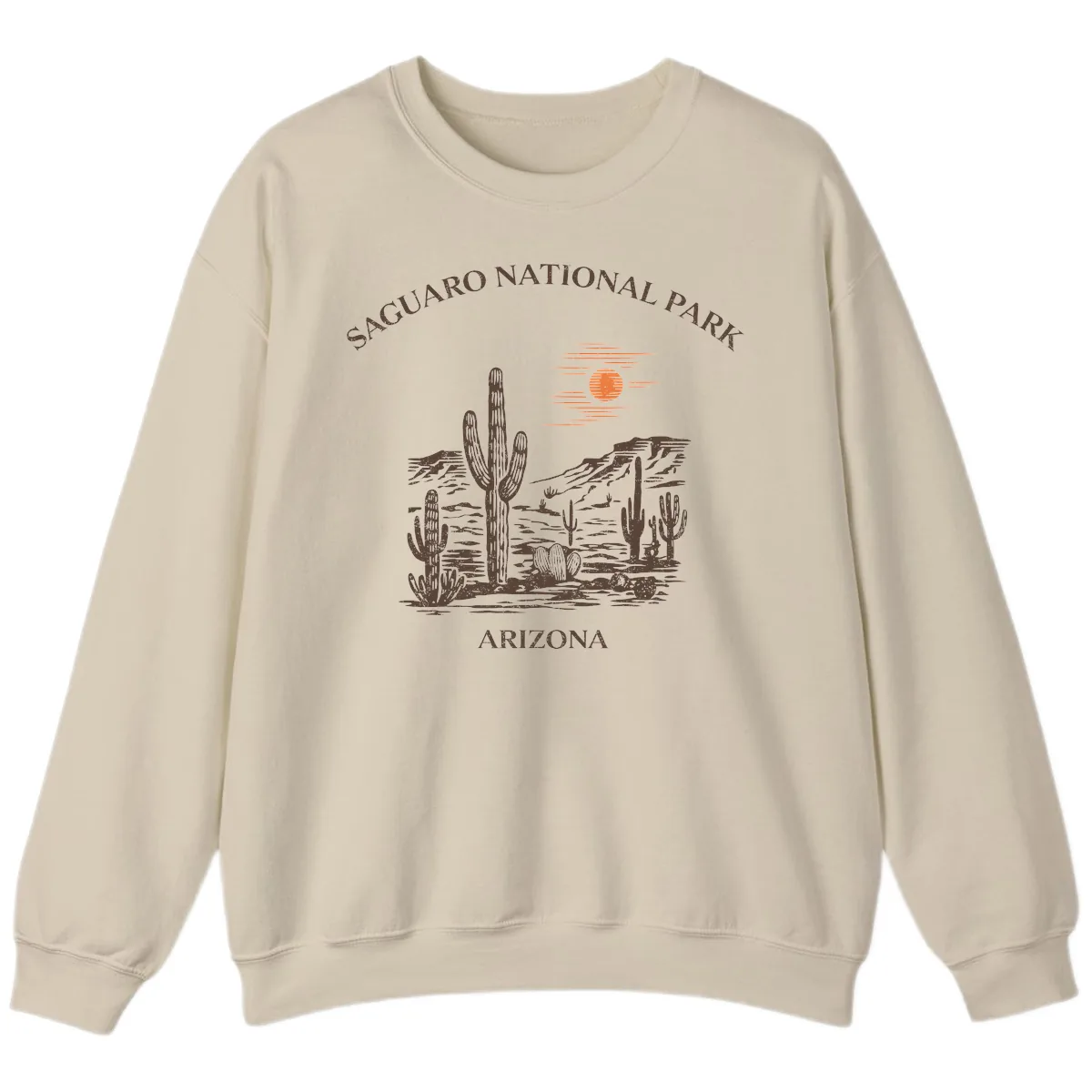 Saguaro National Park Arizona Desert Sweatshirt in Sand