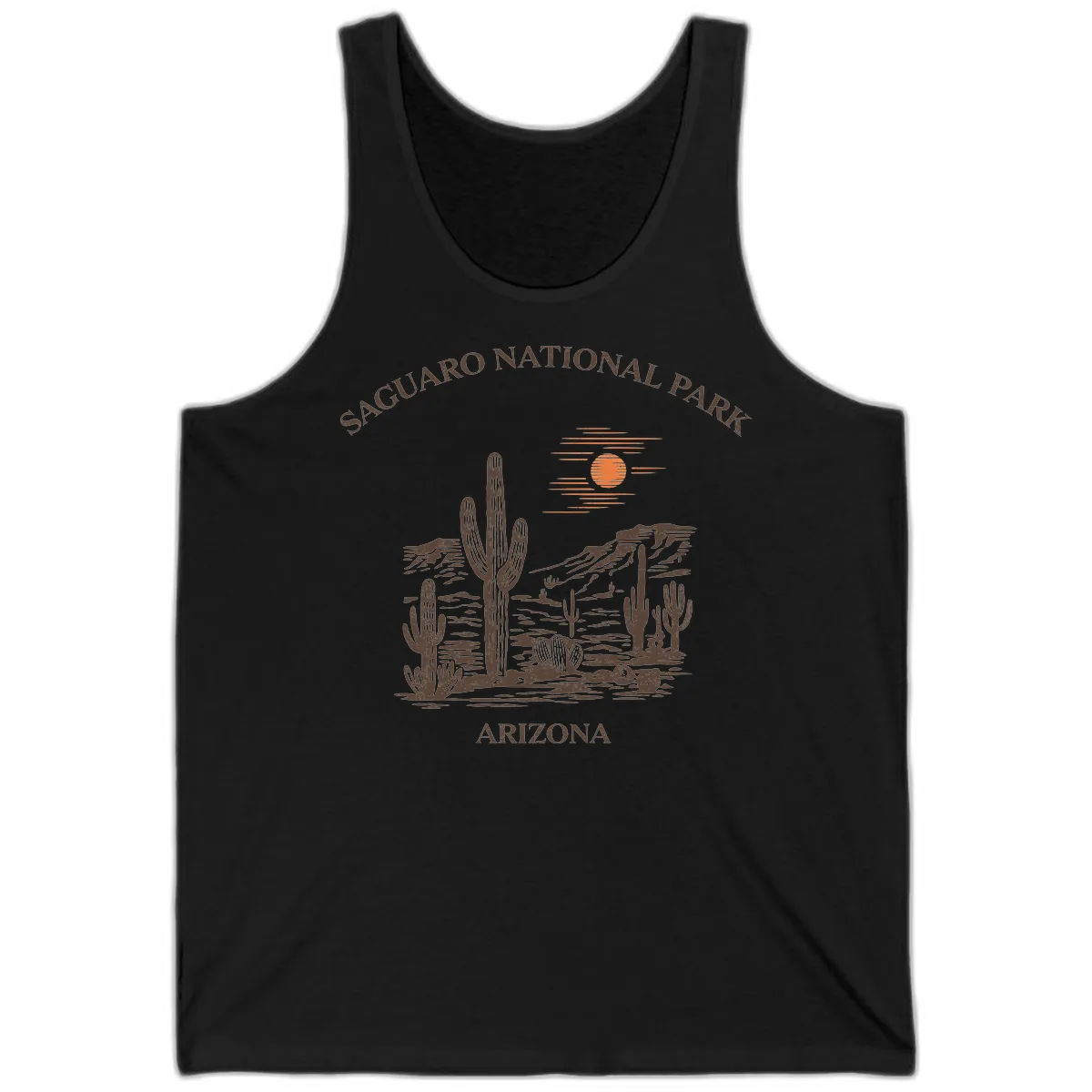 Saguaro National Park Arizona Desert Tank in Black