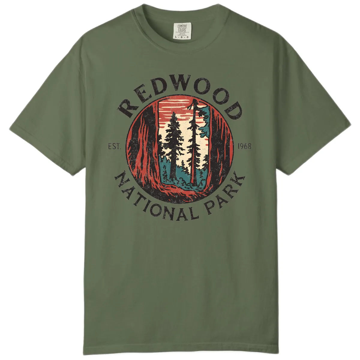 Redwood National Park 1968 Comfort Color in Sage