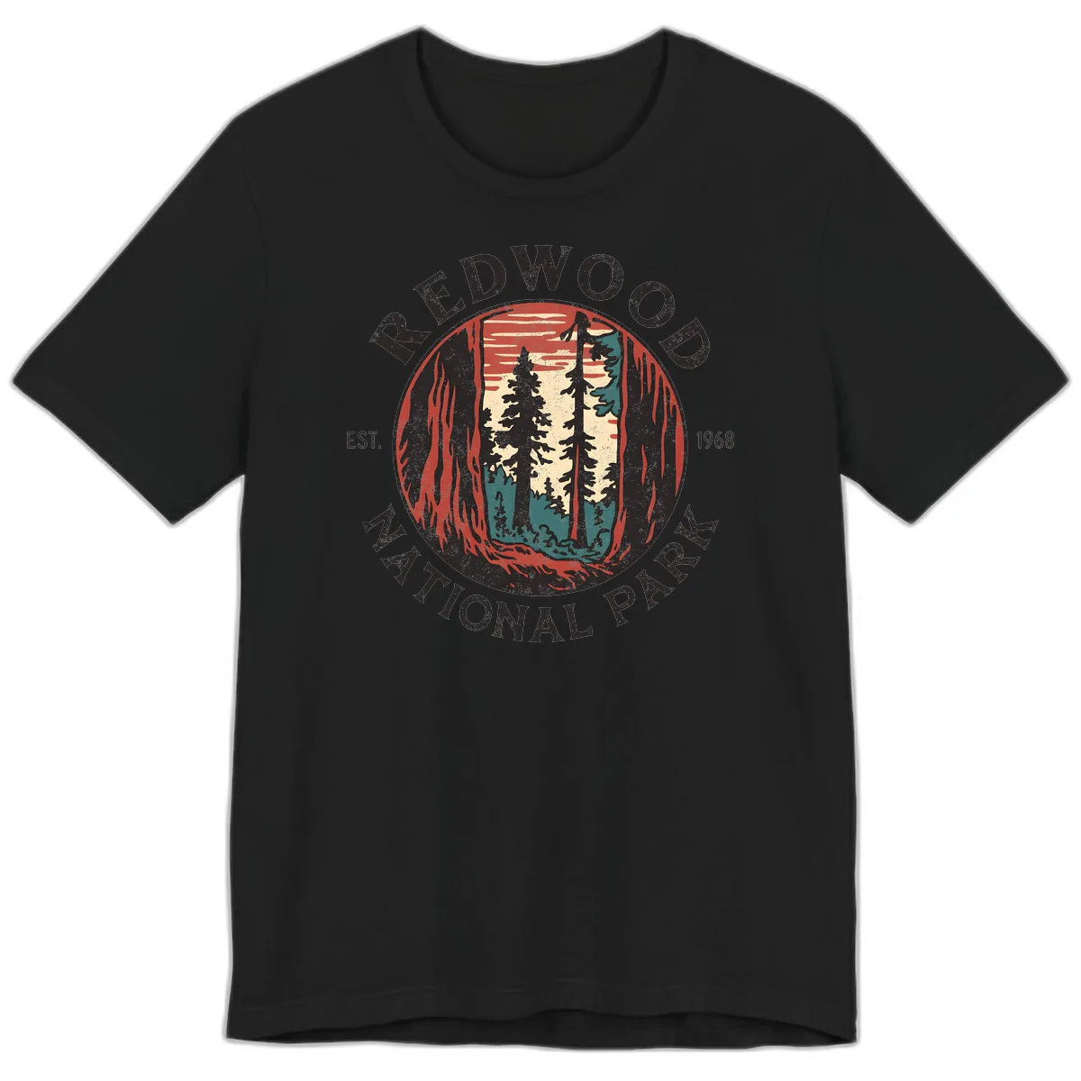 Redwood National Park 1968 Premium T-Shirt in Black