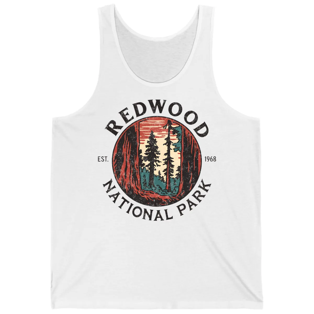 Redwood National Park 1968 Tank in White