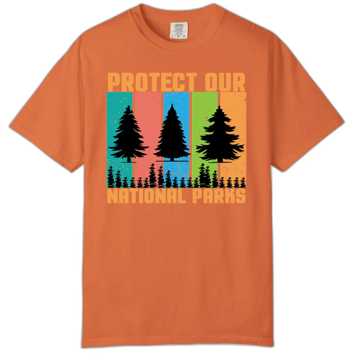 Protect Our National Parks Comfort Color in Burnt Orange