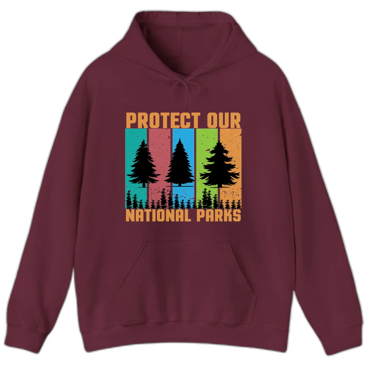 Protect Our National Parks Hoodie in Maroon