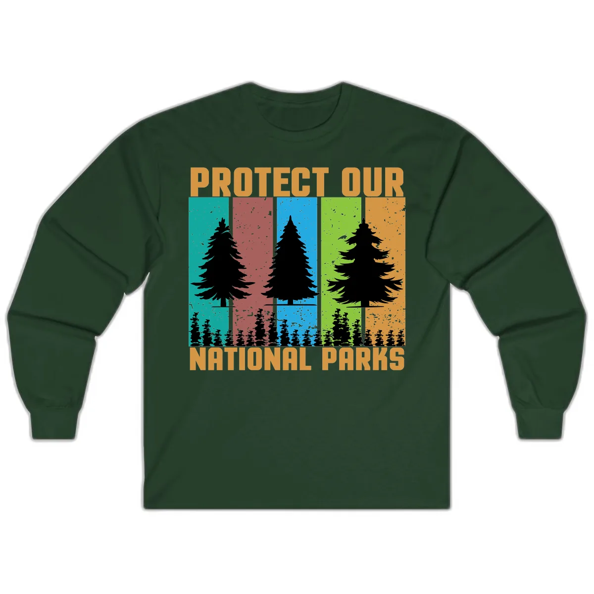 Protect Our National Parks Long Sleeve in Forest Green