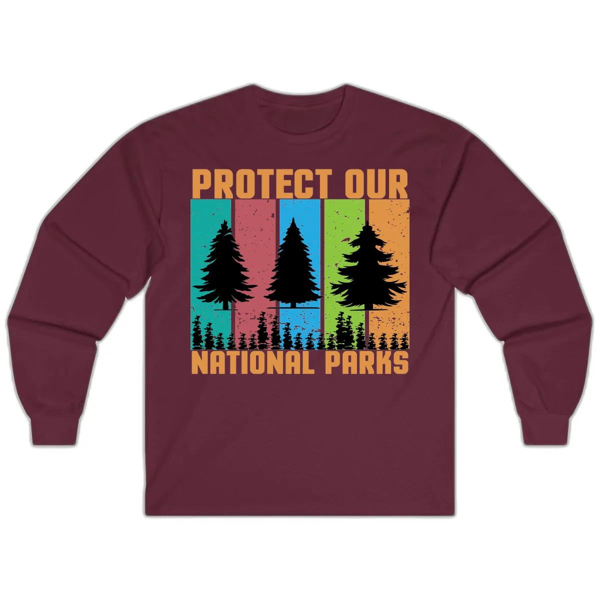 Protect Our National Parks Long Sleeve in Maroon