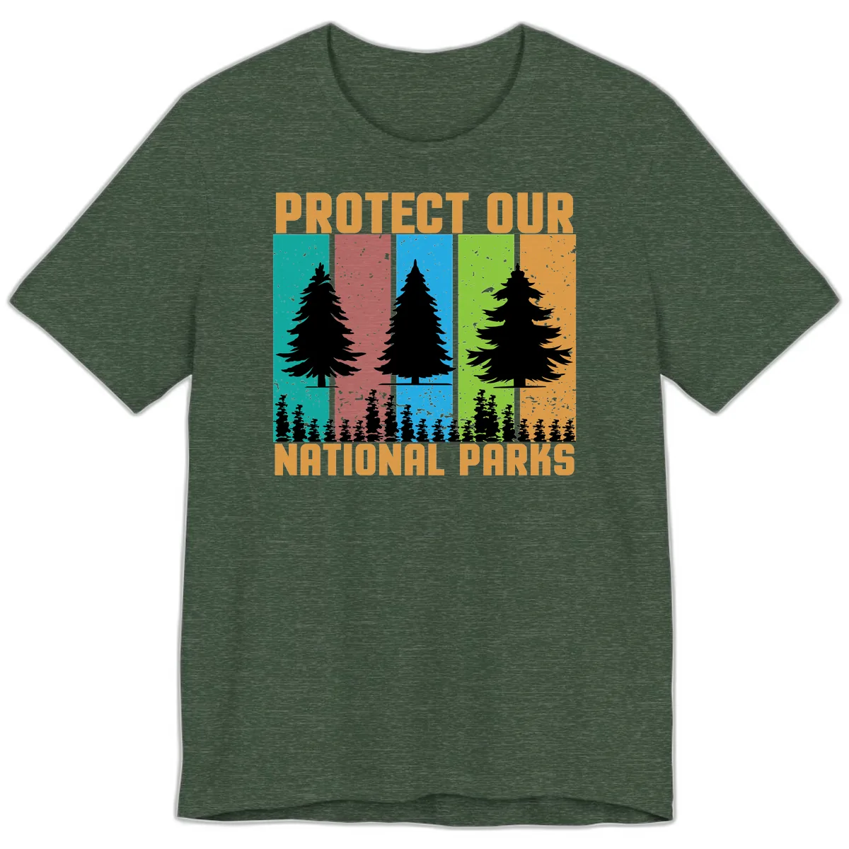 Protect Our National Parks Premium T-Shirt in Heather Forest