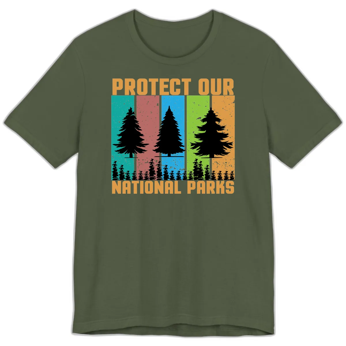 Protect Our National Parks Premium T-Shirt in Military Green