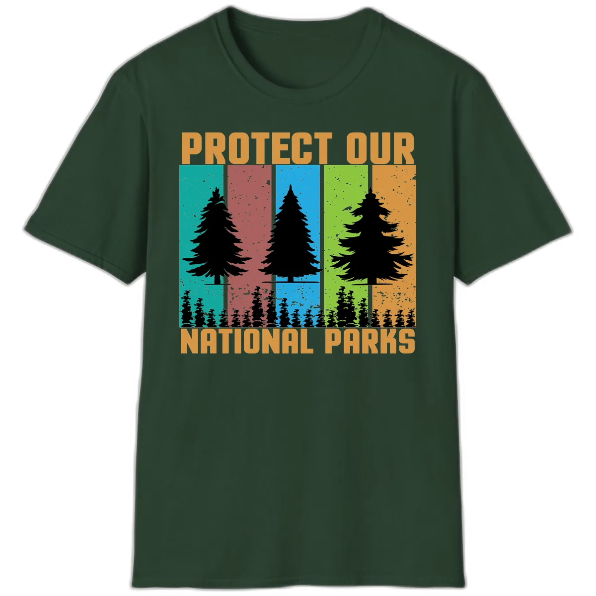 Protect Our National Parks T-Shirt in Forest Green