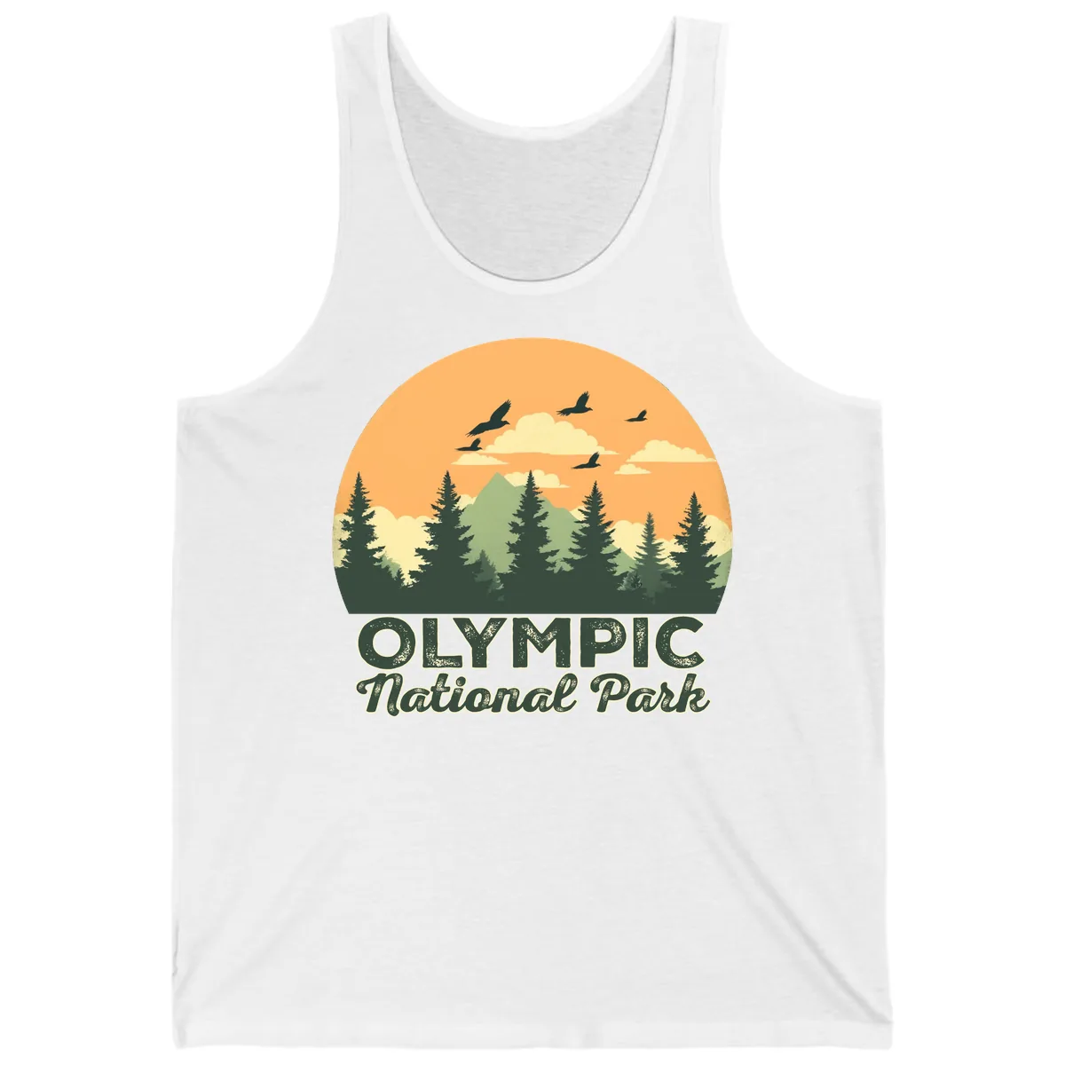 Olympic National Park Mountain Vista Tank in White