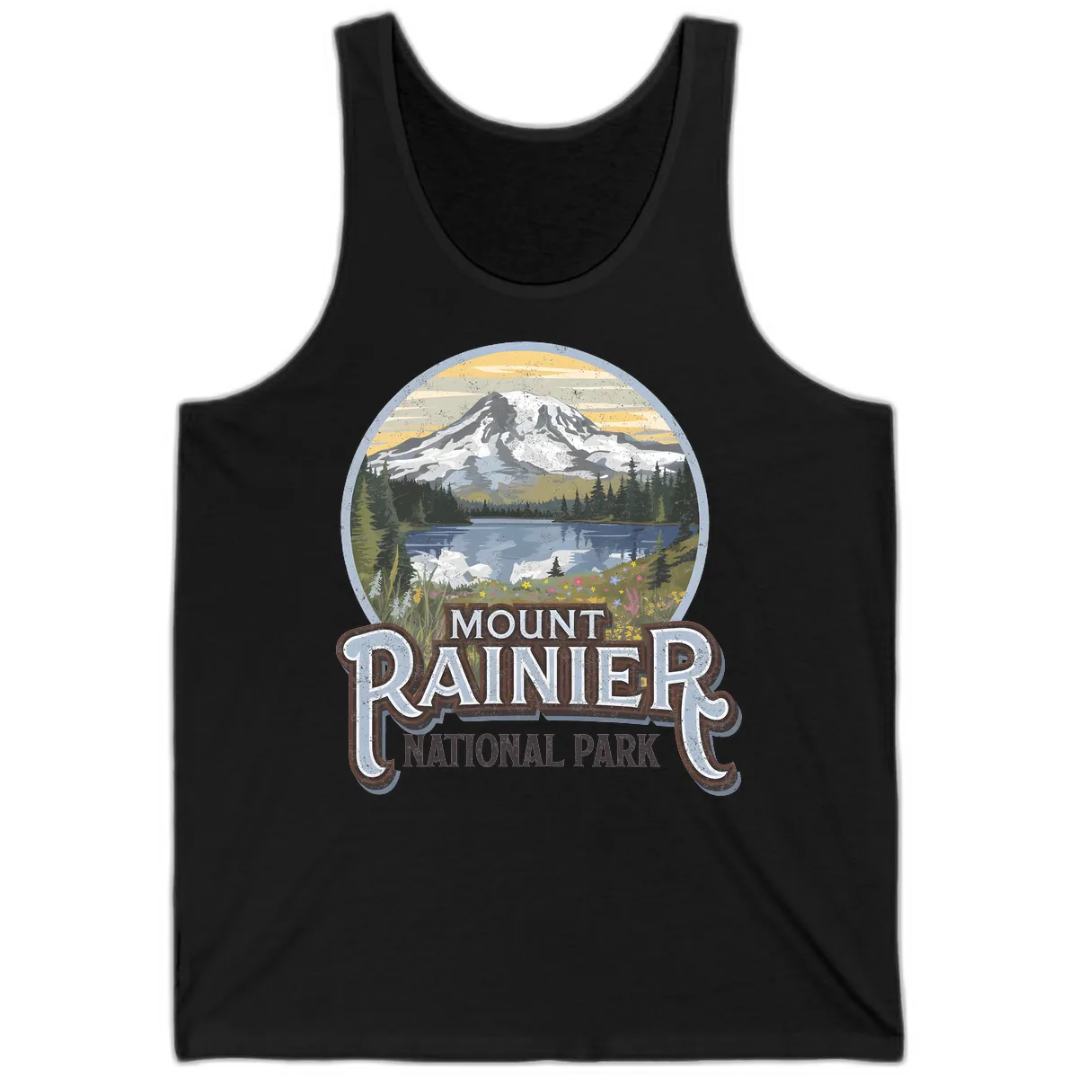Mount Rainier National Park Tank in Black