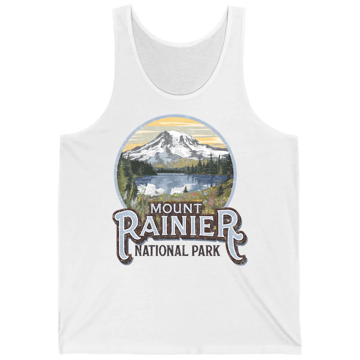 Mount Rainier National Park Tank in White