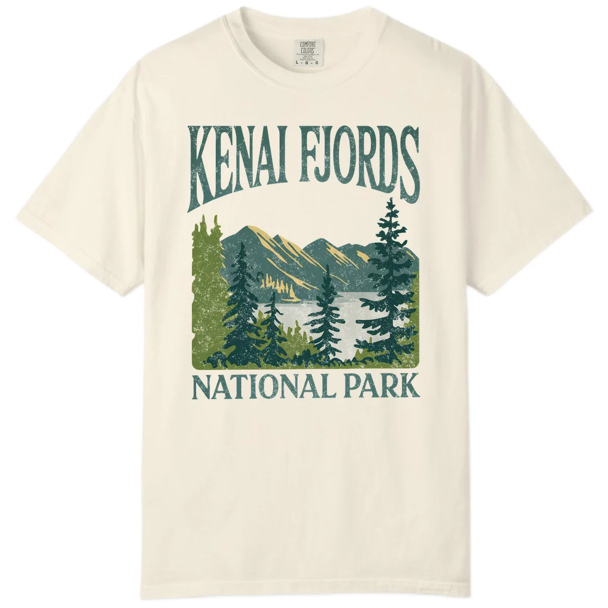 Kenai Fjords National Park Comfort Color in Ivory