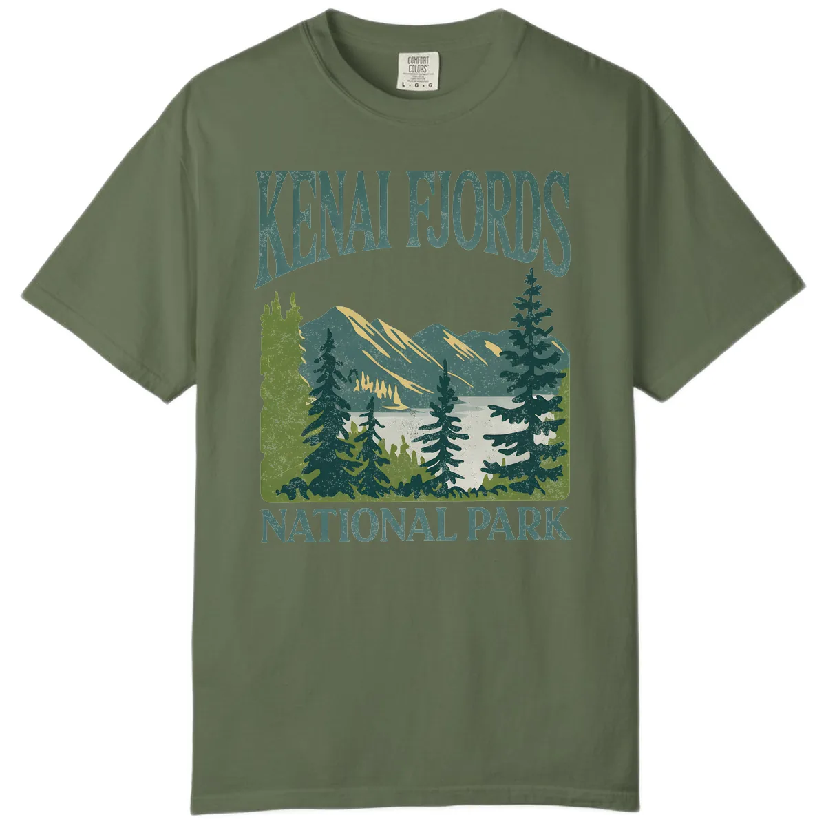 Kenai Fjords National Park Comfort Color in Sage
