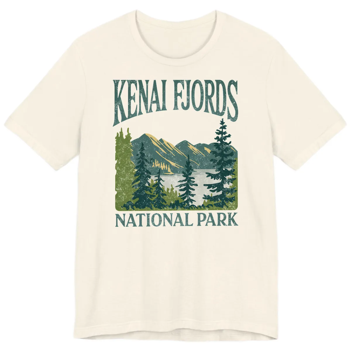 Kenai Fjords National Park Premium T-Shirt in Natural