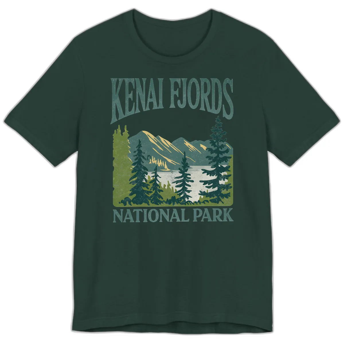 Kenai Fjords National Park Premium T-Shirt in Forest