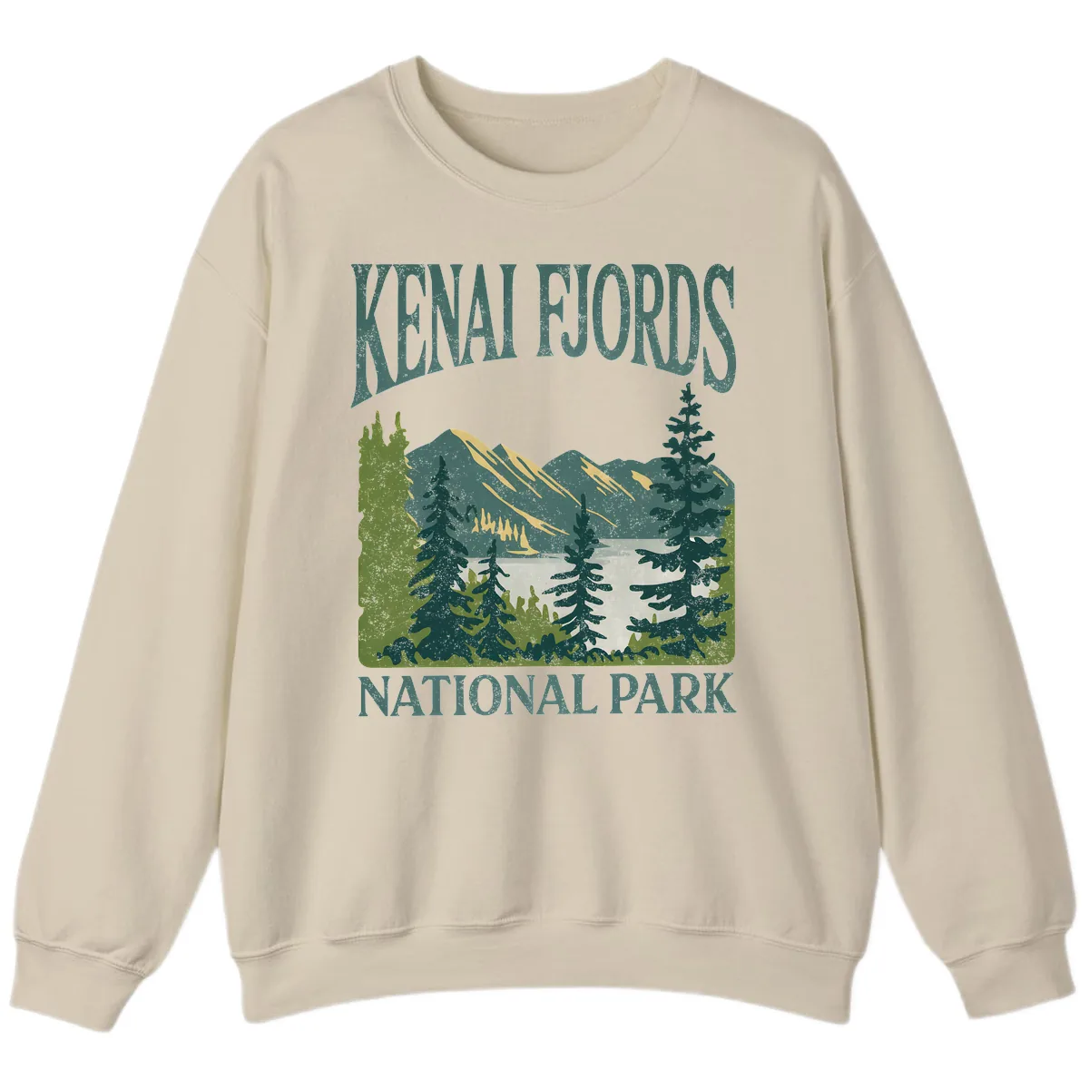 Kenai Fjords National Park Sweatshirt in Sand