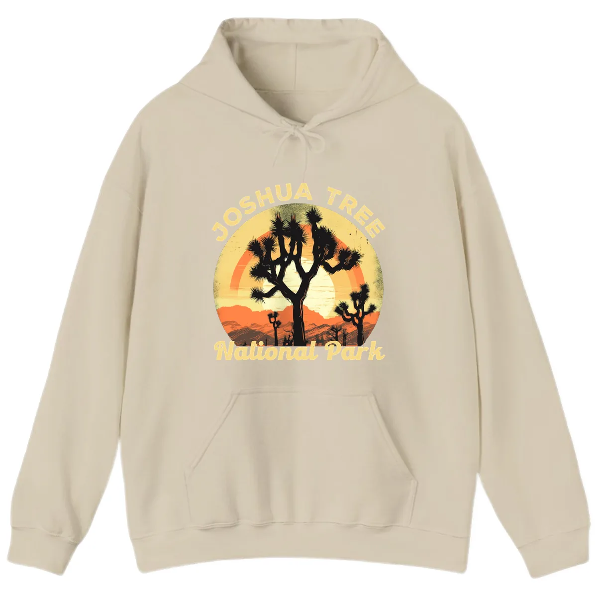 Joshua Tree National Park Desert Sunset Hoodie in Sand