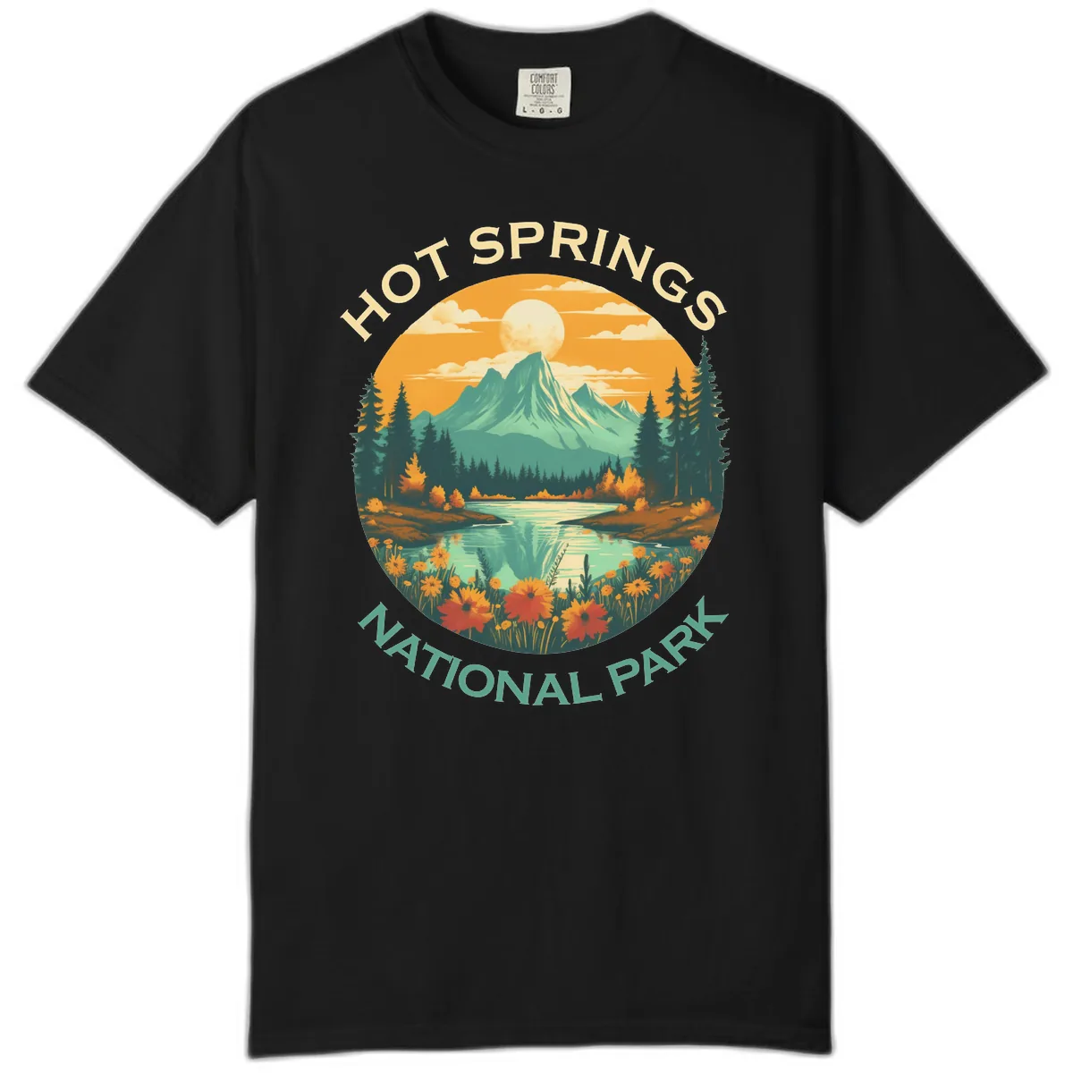 Hot Springs National Park Mountain Vista Comfort Color in Black