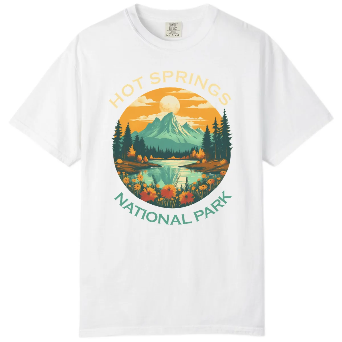 Hot Springs National Park Mountain Vista Comfort Color in White