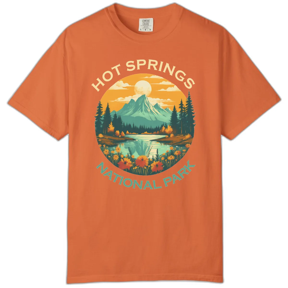 Hot Springs National Park Mountain Vista Comfort Color in Burnt Orange