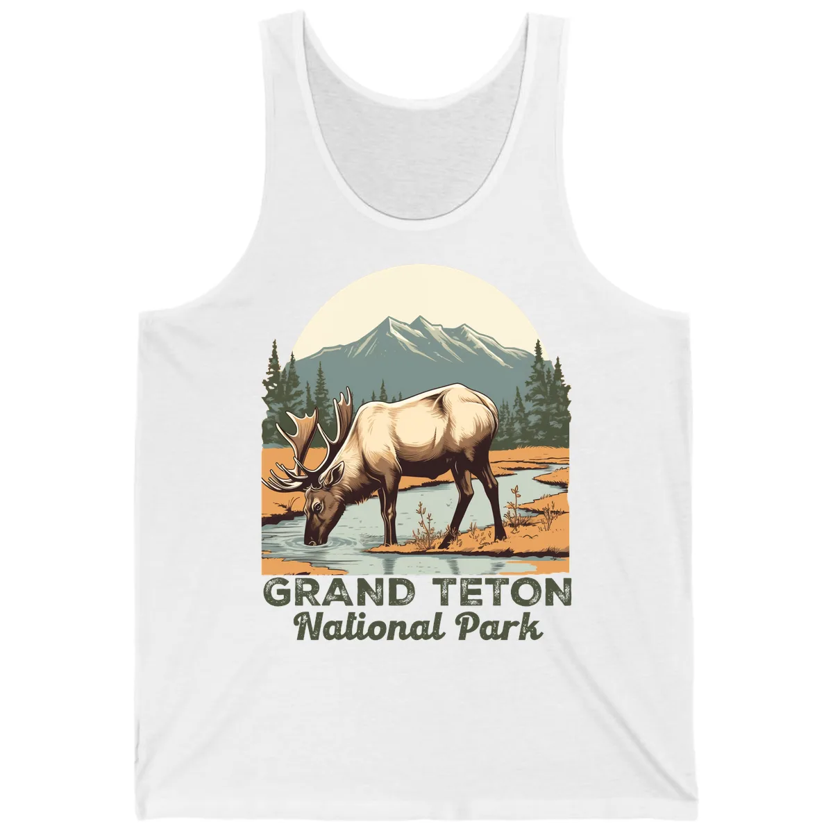 Grand Teton National Park Elk Tank in White