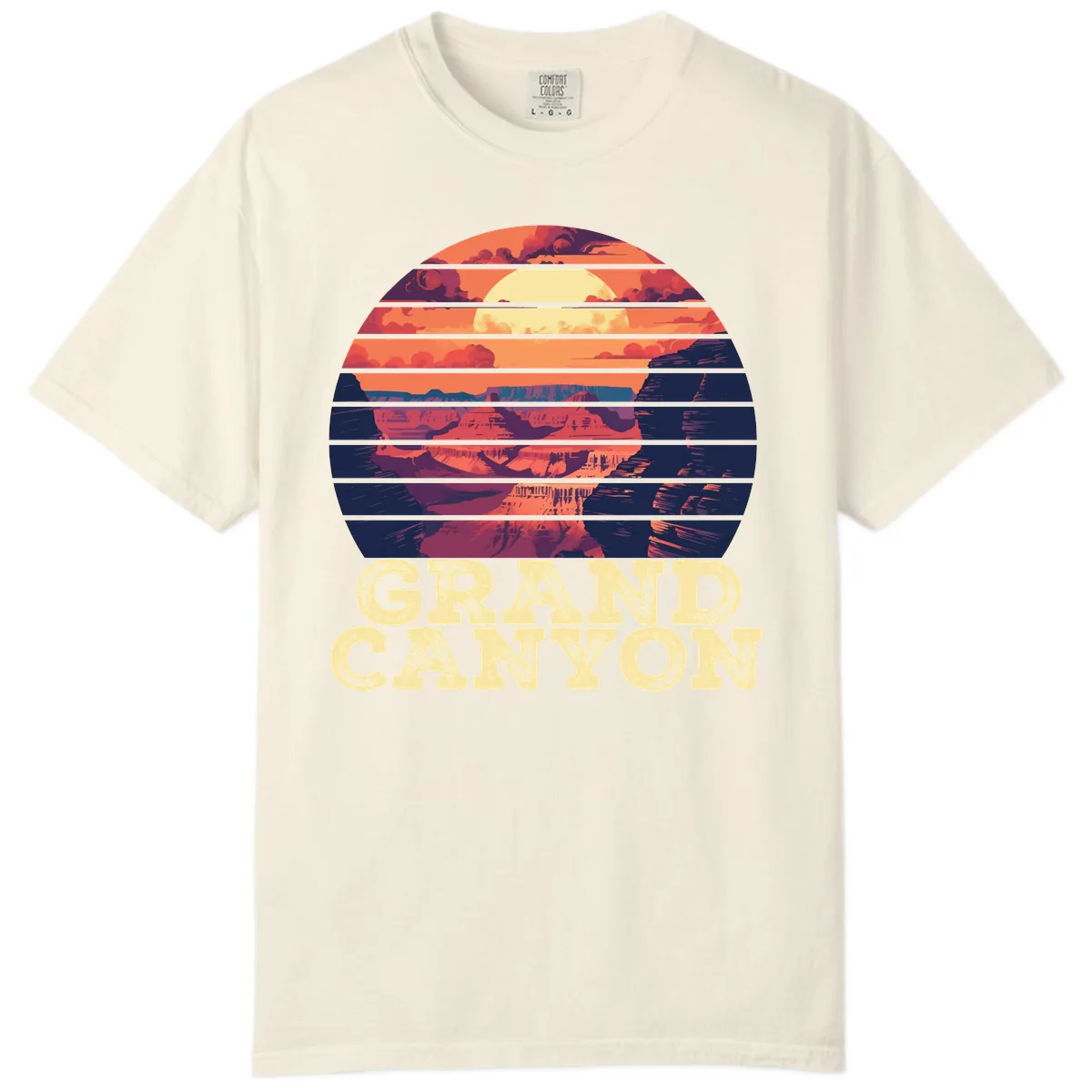 Grand Canyon Sunset Stripes Comfort Color in Ivory