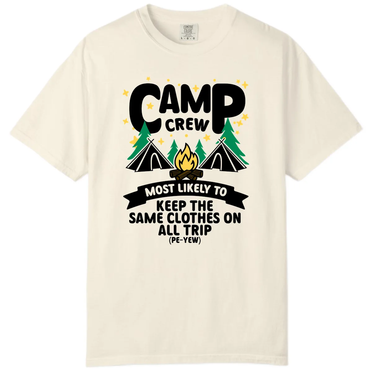 Camp Crew Clothes Repeat Comfort Color in Ivory