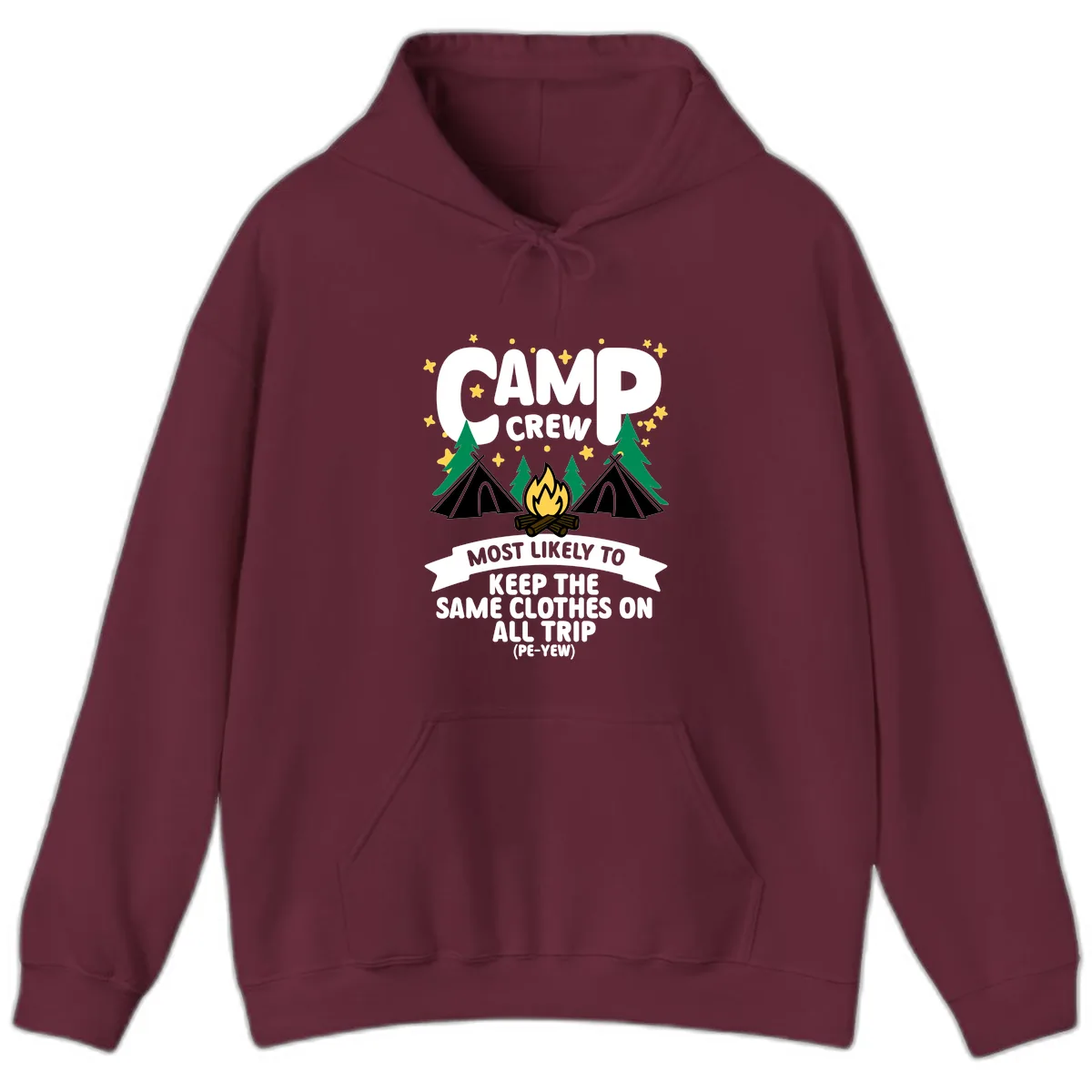 Camp Crew Clothes Repeat Hoodie in Maroon