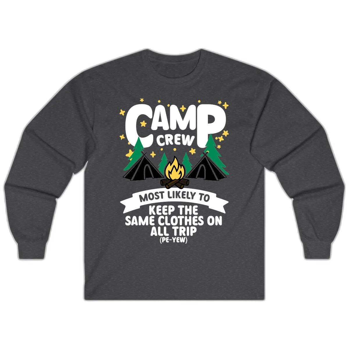 Camp Crew Clothes Repeat Long Sleeve in Dark Heather
