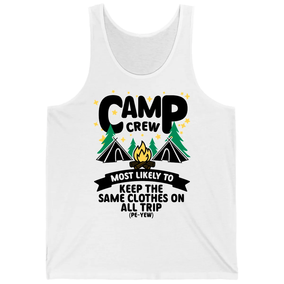 Camp Crew Clothes Repeat Tank in White