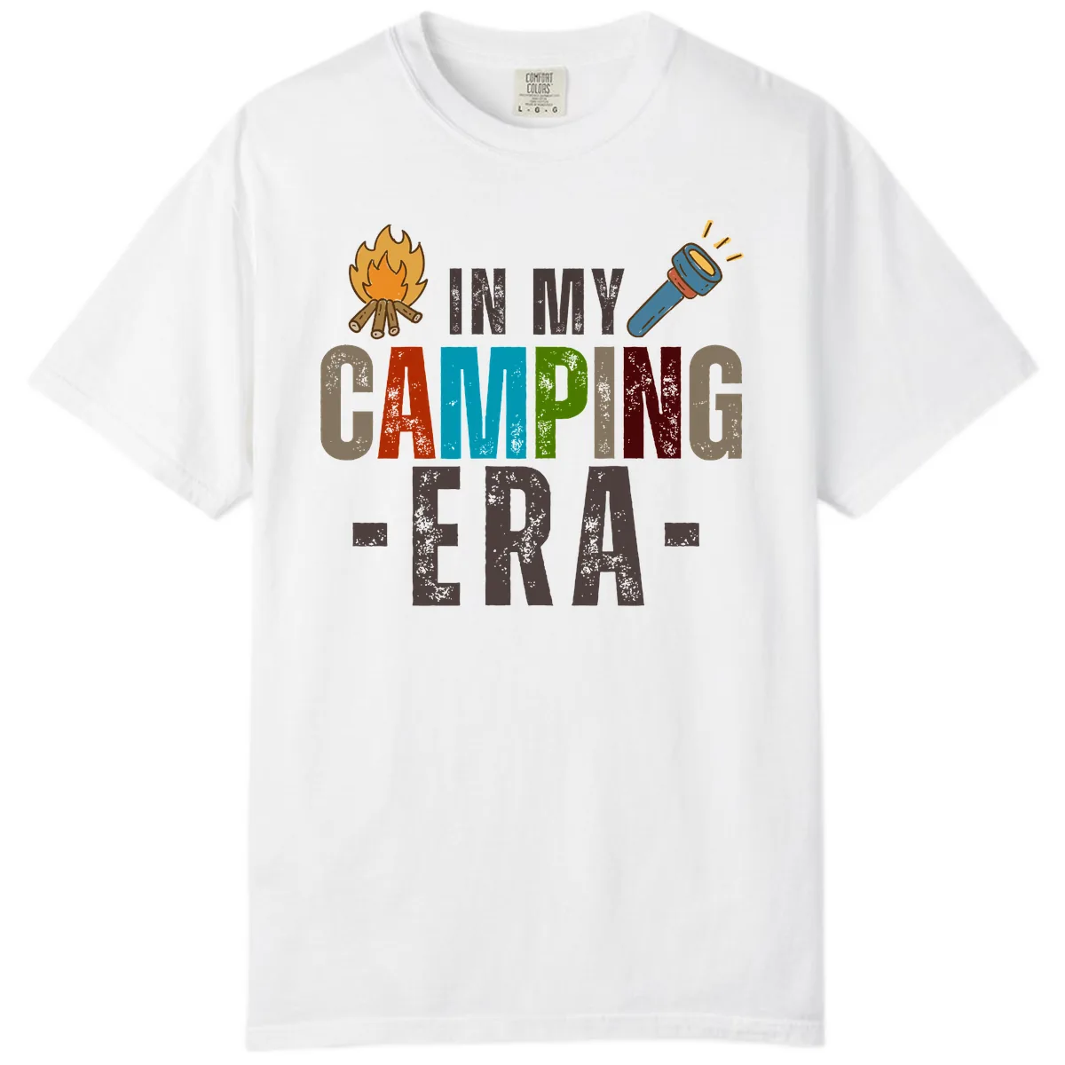 In My Camping Era Comfort Color in White