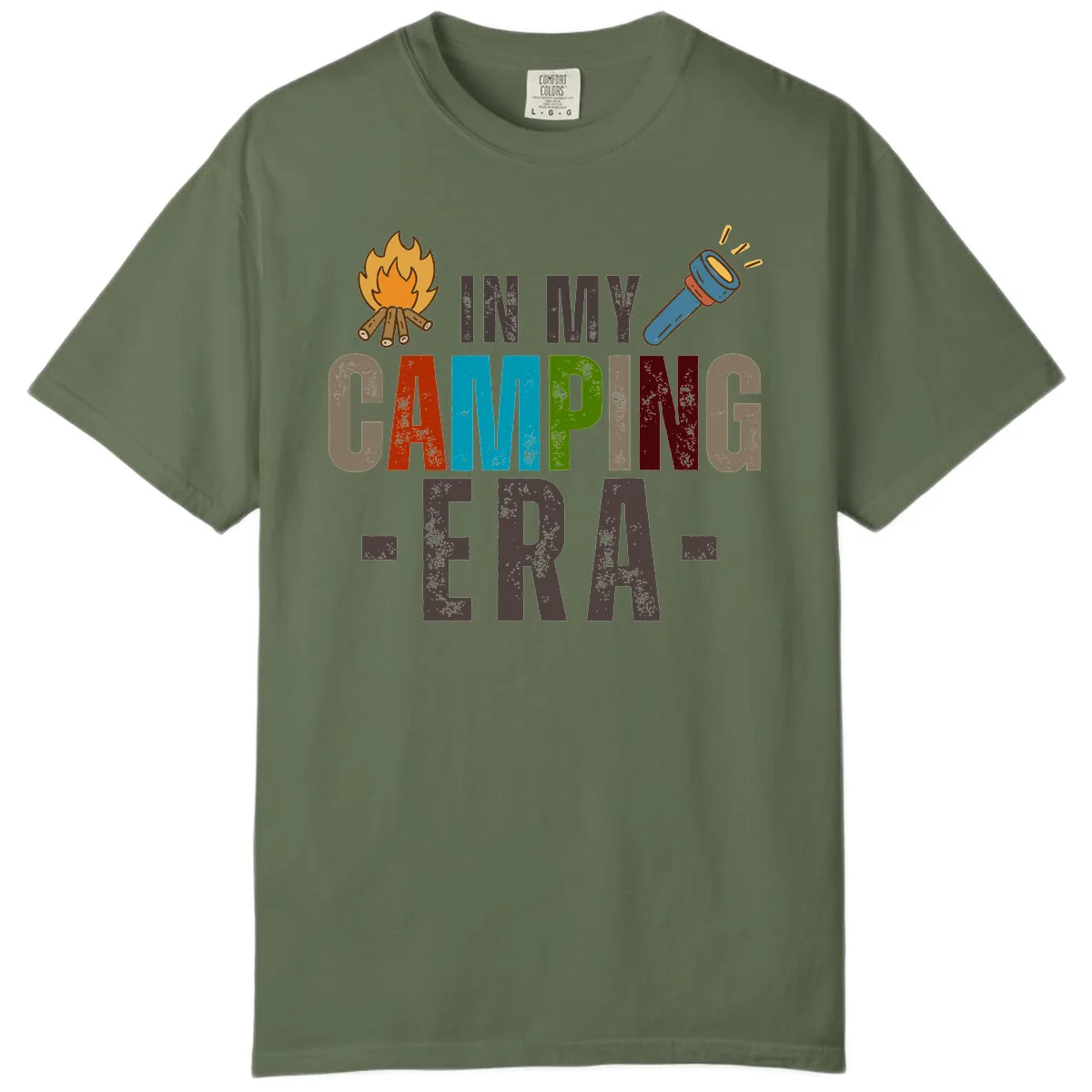 In My Camping Era Comfort Color in Sage