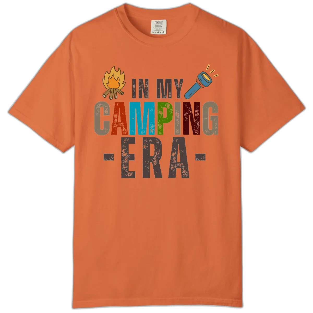 In My Camping Era Comfort Color in Burnt Orange