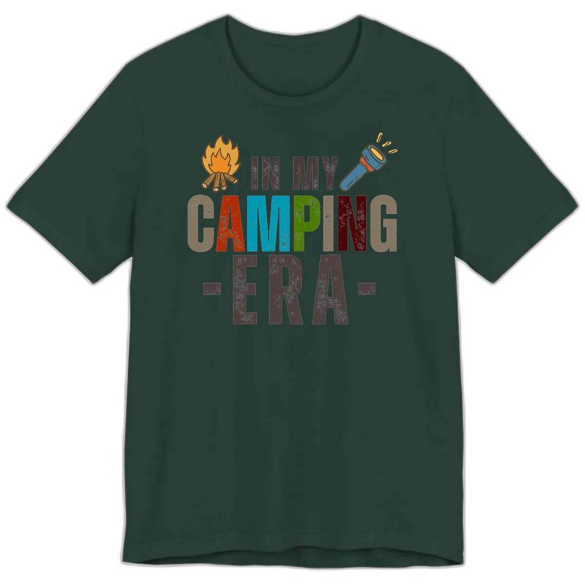 In My Camping Era Premium T-Shirt in Forest