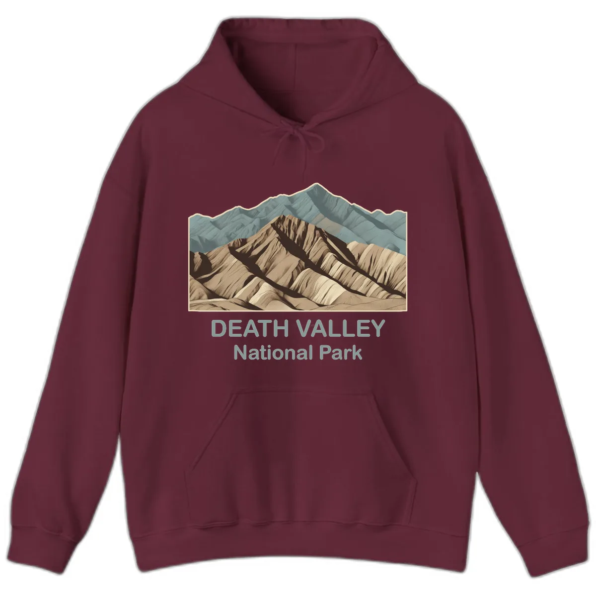 Death Valley National Park Hoodie in Maroon